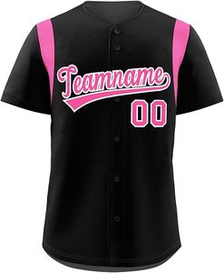 Maillots de Baseball de qualité supérieure blanc jaune et noir boutons maillots de Softball unisexe à la mode plein bouton Baseball t-shirts - Product Image 2