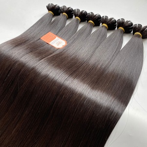 Extensiones de cabello liso de hueso alineado con cutícula virgen 100% de alta calidad Cabello humano sin procesar puro 100% de larga duración - Product Image 4