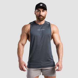 Débardeur réfléchissant gris pour homme - Product Image 1