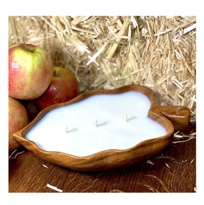 Tazón de masa de madera Soporte de vela Portavelas de masa Fragancia Paulownia Usado y hogar Sala de estar Decorar - Product Image 5