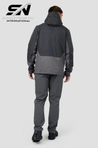 Ensemble de survêtement de maternité personnalisé avec logo imprimé numériquement, imperméable, pour homme, 100% nylon, léger, longueur intégrale - Product Image 3