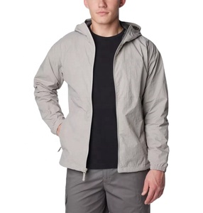 Men's <b>Plus</b> <b>Size</b> Windbreaker Puffer <b>Jacket</b> Custom Logo Breathable Windproof Stand Collar Zipper Closure Summer Comfort <b>Waterproof</b> - Product Image 5