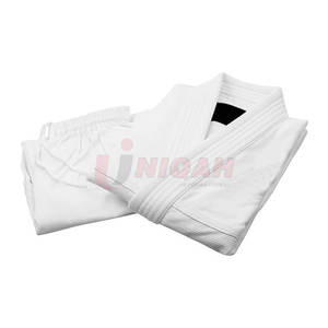 Premium Unisexe Adulte Minimaliste Contender Enfants BJJ Gi en Blanc 100% Coton Léger Stretch Formation Prix de Gros - Product Image 1