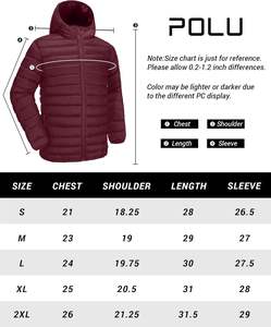 Servicio OEM, Chaqueta de Invierno Ligera para Hombre, Resistente al Viento y al Agua, Chaqueta Acolchada para Senderismo y Camping, Logotipo Frontal Personalizado - Product Image 3