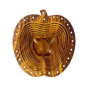 Bandeja de madera natural para uso de alimentos y bebidas, perfecta para decoración rústica, estación de café o instalación de desayuno junto a la cama - Product Image 4