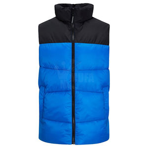 Vente chaude conception personnalisée à capuche matelassé corps plus chaud sans manches gilet veste col montant fermeture éclair gilet veste 2025 - Product Image 6