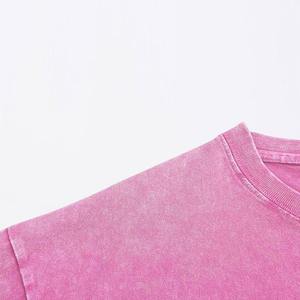 Camiseta de lavado ácido de gran tamaño, camiseta personalizada con logotipo de tu diseño, camiseta Vintage de talla grande, camisetas de algodón pesado en blanco para hombre - Product Image 5