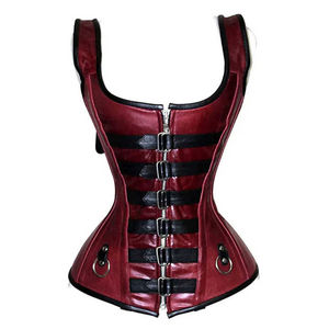 Fajas calidad maduro corsé Bustier cuero cintura delgada para mujeres corsé superior precio razonable logotipo personalizado OEM - Product Image 1