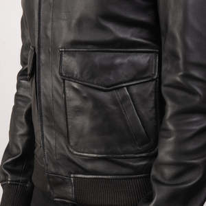 Leather Bomber <b>Biker</b> <b>Jacket</b> Casual Motorcycle Leather <b>Jacket</b> for Men Plus Size <b>Jackets</b> - Product Image 5
