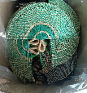 Precio barato artesanía vietnamita Seagrass ventilador de mano tejido a mano de Vietnam Seagrass para refrigeración y decoración - Product Image 6