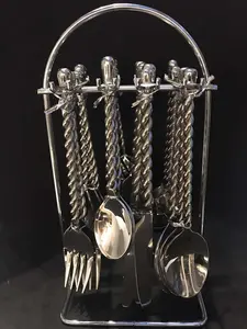 Ensemble de couverts de cuisine de luxe de haute qualité nouvelle fourchette en acier inoxydable longs ensembles de couverts dîner usage domestique par Msr Overseas - Product Image 5