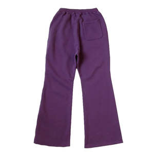 Broderie Logo épais coton pantalons de survêtement hommes personnalisé Vintage soleil délavé strass Flare pantalons de survêtement OEM entretenu - Product Image 2