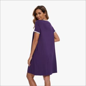 Mayorista de Ropa de Dormir, Telas Personalizadas, Camisón de Mujer, Ropa de Dormir de Bambú Suave y Transpirable para Verano - Product Image 4