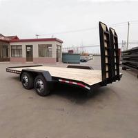 TRAILER FLATBED 18 kaki x 7 kaki 3500kg TIGA AS RODA DENGAN RAIL SAMPING YANG DAPAT DILEPAS 5,5m x 2,2m untuk pengangkutan mesin.
