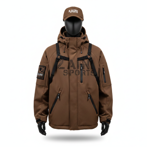 Chaqueta Softshell para Hombre, Resistente al Viento, de Poliéster y Elastano, con Paneles de Forro Polar Cálido, Logotipo Personalizado Impreso - Product Image 6