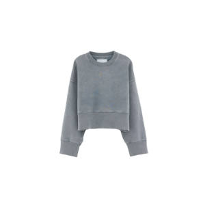 เสื้อสเวตเชิ้ตคอปกคอกลมแขนยาวผ้าฟลีซผ้าฝ้ายระบายอากาศได้ดีเป็นมิตรกับสิ่งแวดล้อมป้องกันริ้วรอยแห้งเร็วลำลองสำหรับผู้หญิง - Product Image 5