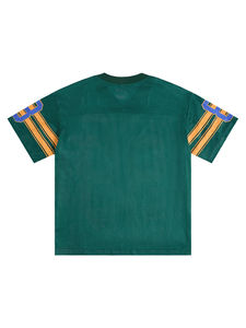 Maillot unisexe personnalisé de football américain et de rugby en maille respirante avec maillot brodé de football américain cousu à manches courtes - Product Image 2