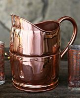 Seau à charbon en cuivre nouveauté avec finition antique et poignées en laiton robustes idéales pour la décoration et le rangement élégants de la cheminée