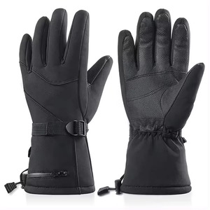 Gants d'hiver de qualité supérieure pour hommes Gants de ski imperméables coupe-vent en cuir de haute qualité chauds pour la neige hivernale - Product Image 1