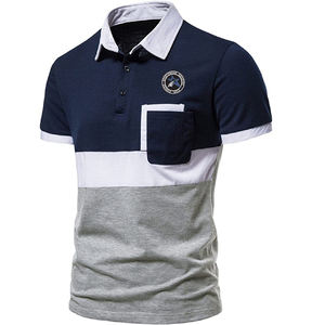 Polos de golf en polyester à séchage rapide et respirant XL pour hommes avec poche, maillot à manches courtes, broderie, décoration et impression - Product Image 5