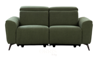 Ensemble de canapés inclinables modernes au design unique, rembourrés en mousse, avec dossier haut et coussin, couleur personnalisable, pieds en métal, pour centres commerciaux et villas