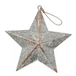 Lujosa venta al por mayor estrella galvanizada barata estrella decorativa para colgar en la pared mejor calidad Venta caliente estrellas rústicas galvanizadas - Product Image 1