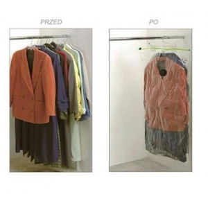 Bolsa de Almacenamiento al Vacío Colgante AG28 de 110 x 60 cm, Diseño Funcional para Guardar Ropa en el Armario, Material de Plástico y Tela - Product Image 2