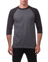 T-shirt Homme Personnalisé à Manches Longues Gris Noir Contrastant Col Rond Coupe Classique en Coton Jersey Décontracté Streetwear Vente en Gros