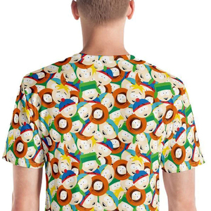 Ropa informal para hombre, camiseta de sublimación de alta calidad, antiarrugas, tasa barata, tendencia superior, 100% algodón, camiseta estampada holgada para hombre - Product Image 6