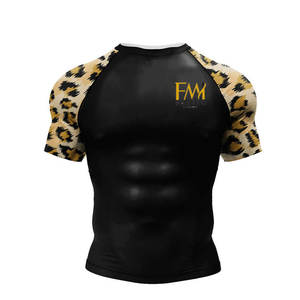 Trajes de compresión de fitness para hombre, ropa deportiva con logotipo de marca personalizado impreso con conjuntos de compresión de material Spandex/poliéster - Product Image 2