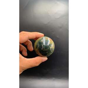 Esfera de Jaspe Oceánico Verde Natural Premium, Bola de Cristal Pulida con Patrón Orbicular Único, Piedra Curativa, Diámetro 5 cm - Product Image 5
