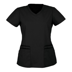 Women's V-Neck Spandex Polyester <b>Tunic</b> Top - Product Image 3