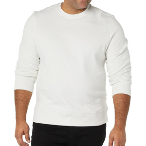 Venta al por mayor de los hombres de francés Terry Sudadera ligera gruesa pesada llano teñido pulóver sudadera para el invierno OEM de suministro personalizado - Product Image 3