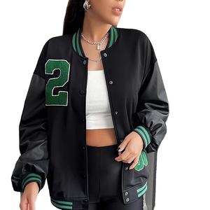 Clothing Manufacturer Baseball Letterman Varsity <b>Jacket</b> High Quality Windproof Men College genuine <b>Jacket</b> <b>for</b> <b>women</b> - Product Image 1