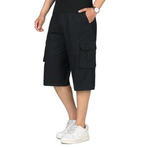 Pantalones Cortos Deportivos de Lona de Algodón para Hombre con Logotipo Frontal Personalizado, Transpirables, de Secado Rápido, con Cordón en la Cintura, Ligeros, para Gimnasio, Fitness y Running - Product Image 1