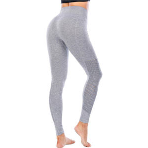 Shorts de sport et de yoga taille haute pour femmes, longueur cheville, en Spandex/Nylon, extensibles dans les quatre sens, séchage rapide, respirants, légers, grandes tailles, vente en gros - Product Image 4