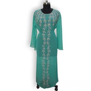 New Collection Beaded Kaftan Dress <b>Islamic</b> <b>Clothing</b> Hand Embroidery Fancy Kaftan Dress for Wedding Party - Product Image 1