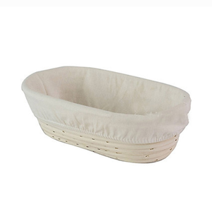 Ensemble de paniers à pain en rotin ovale Bol de cuisson Pâte Cadeaux Panier à pain en rotin Panier à bol en rotin - Product Image 1