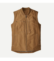 Gilet d'hiver sans manches pour homme, décontracté, réversible, respirant, imperméable, pour le travail et l'extérieur, avec logo personnalisé, col montant, pour entreprise