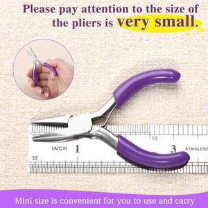 คีมปากแหลมโซ่ขนาดเล็ก3นิ้วทำจากสแตนเลสสำหรับทำเครื่องประดับ - Product Image 6