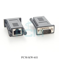 Adaptateur croisé Cyclades RJ45 femelle vers DB9 9 broches mâle compatible avec Avocent ADB0037 pour communication série RS232 CNC PLC