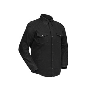High-Collar Lightweight Armoured Denim <b>Shirt</b> for <b>Men</b> ODM Cotton Motorbike Racing Wear Size 6XL on Sale Now - Product Image 6