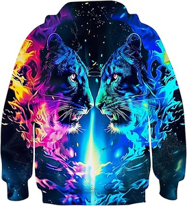 Elegante Sudadera con capucha sublimada personalizada hecha con un estampado de color vibrante interior suave y una comodidad atlética perfecta - Product Image 5