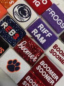 Porte-monnaie en coton fait main avec des perles brodées, design tendance, couleur personnalisée, sérigraphie, cadeau de remerciement pour - Product Image 4