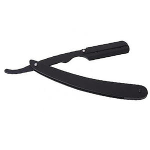 Maquinillas de afeitar para depilación, tijeras de peluquería de acero inoxidable con revestimiento negro - Product Image 3