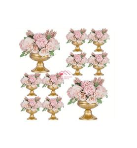 Wedding Decor <b>Artificial</b> Iron <b>Flower</b> Vase Lightweight Tabletop Wedding Decoration with Art Decor - Product Image 1