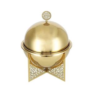 Cazuela de Metal dorado de lujo, olla caliente, servidor de comida, vajilla elegante para el hogar, cocina, boda, restaurante, fiesta, decoración de comedor - Product Image 5