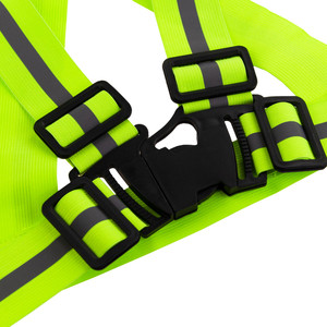 Chaleco Reflectante de Alta Visibilidad AG590, Ajustable, de Poliéster y PVC, Personalizable, Cinturón Reflectante de Seguridad Vial con Logotipo Personalizado - Product Image 3