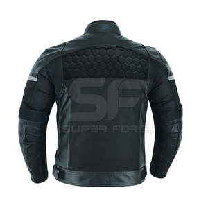 Chaqueta de Motociclista para Hombre de Cuero Genuino al Mejor Precio, Chaqueta de Motociclista para Hombre Lisa Teñida en Oferta en Línea - Product Image 5
