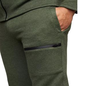 Sudadera con capucha y cremallera para hombre, pantalones de chándal de dos piezas, chándal con bolsillos, conjunto para trotar con cremallera, otoño - Product Image 4